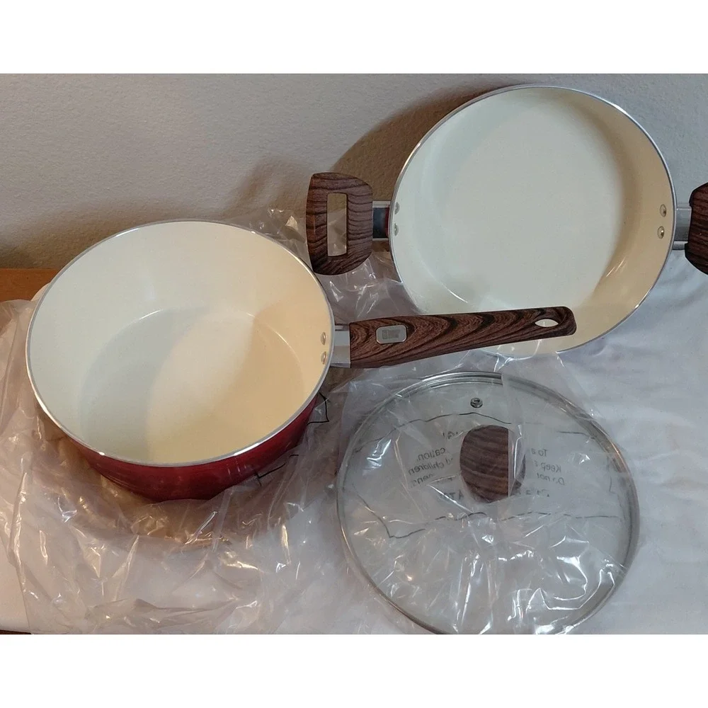 Robert Irvine 3 Pc Ceramic Nonstick Cookware Set 9